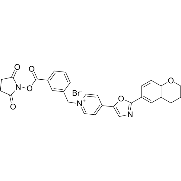 1-[3-(Succinimidyloxycarbonyl)benzyl]-4-[2-(3,4-dihydro-2H-1-benzopyran-6-yl)-5-oxazolyl]pyridinium 